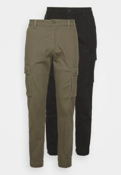 Pier One 2 Pack - Cargobroek - Olive/Black 12 Pier One 2 Pack - Cargobroek - Olive/Black -Heren Kledingwinkel 07d111b72b7b4304bcd405fc18ad6beb