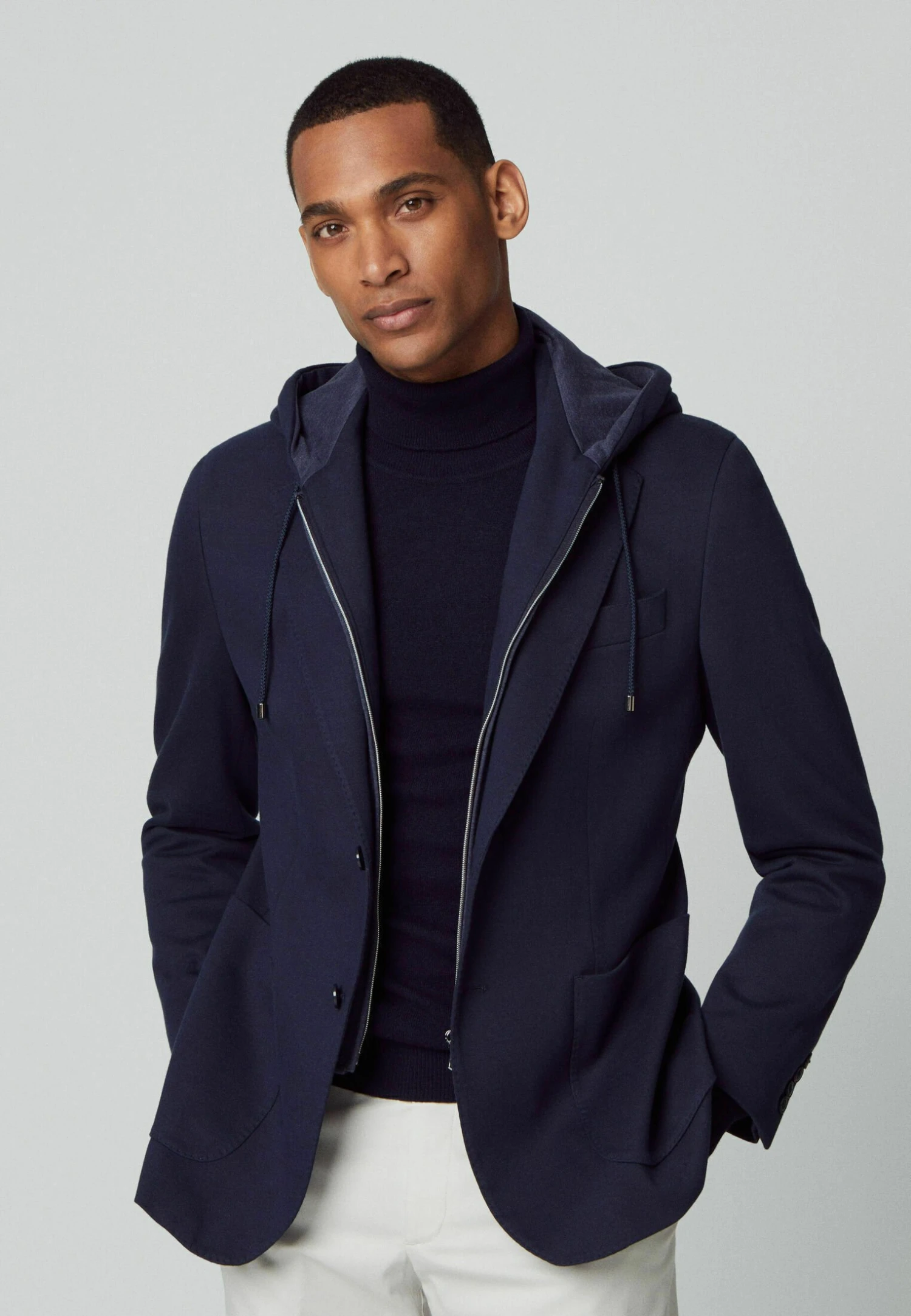 Hackett London Sports W Hooded Bib - Blazer - Navy Blue 9 Hackett London Sports W Hooded Bib - Blazer - Navy Blue - Afbeelding 7