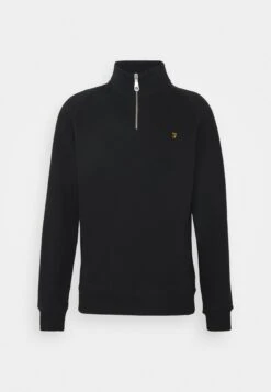 Farah Jim 1/4 Zip - Sweater - Black -Heren Kledingwinkel 0fbcbdf3c27f4d168c79bf6b9c6a8ca9