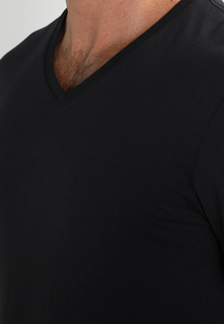 Pier One 2 Pack - T-Shirt Basic - Black 7 Pier One 2 Pack - T-Shirt Basic - Black - Afbeelding 5