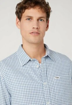 Wrangler 1 Pocket - Overhemd - Captains Blue -Heren Kledingwinkel 18dcadf409ef4e9da08be89ae42cf0bd