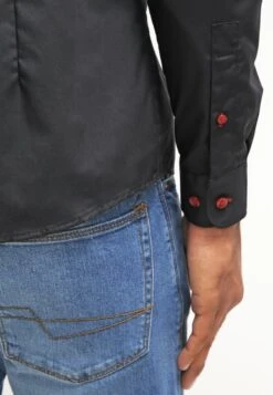 Pier One Overhemd - Black/Red -Heren Kledingwinkel 1cc26882c4194d1486a01c69112de5b1