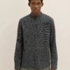 TOM TAILOR Denim Overhemd - Black/Off White Structure -Heren Kledingwinkel 2f3c3e247ec04f3c897cb55777d2934f