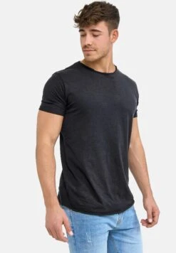 Indicode Jeans Wilbur - T-Shirt Print - Anthrazit -Heren Kledingwinkel 30a31f27d98044ea9aac4f285c872a4e