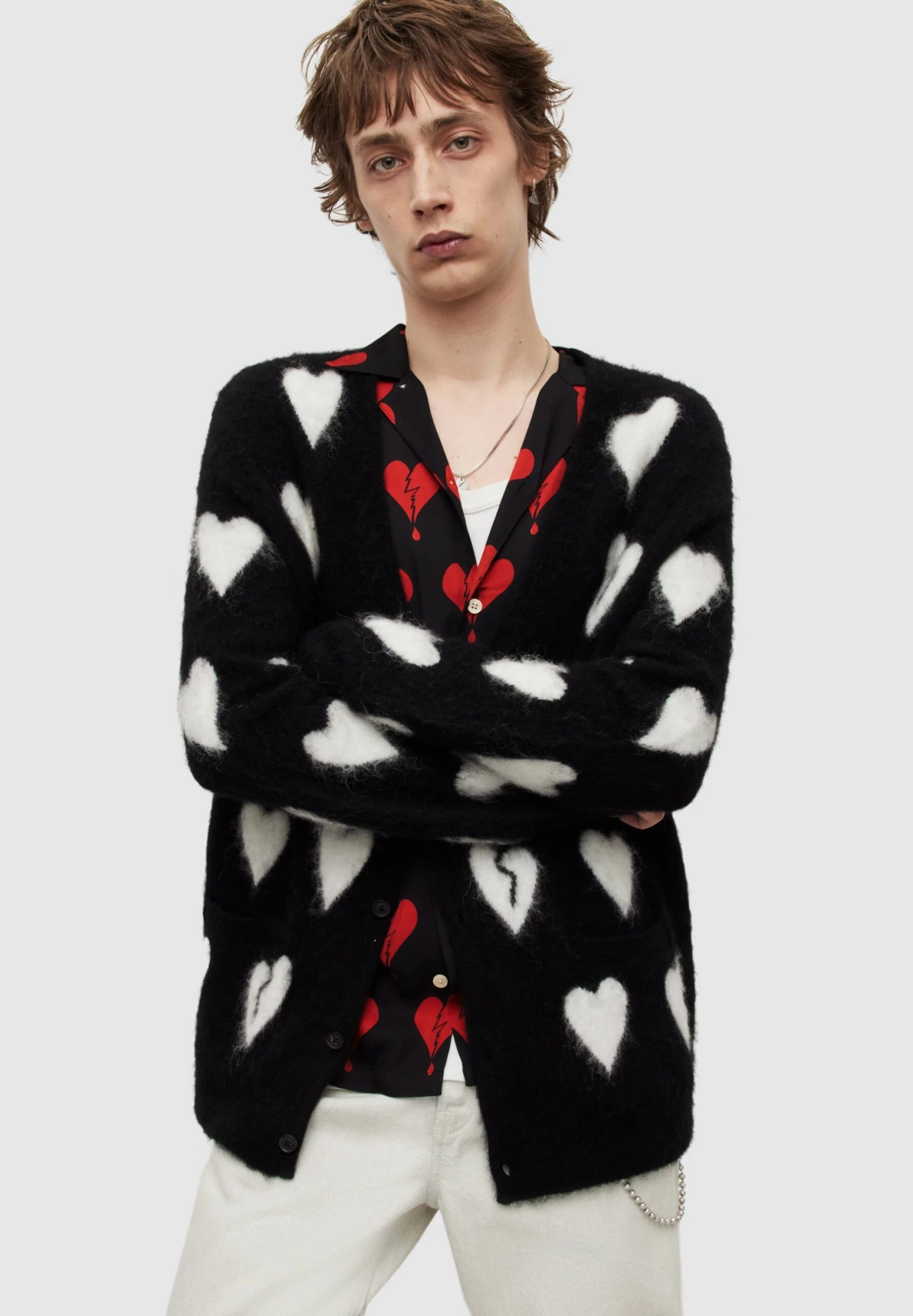 AllSaints Amore - Vest - Black/White 3 AllSaints Amore - Vest - Black/White