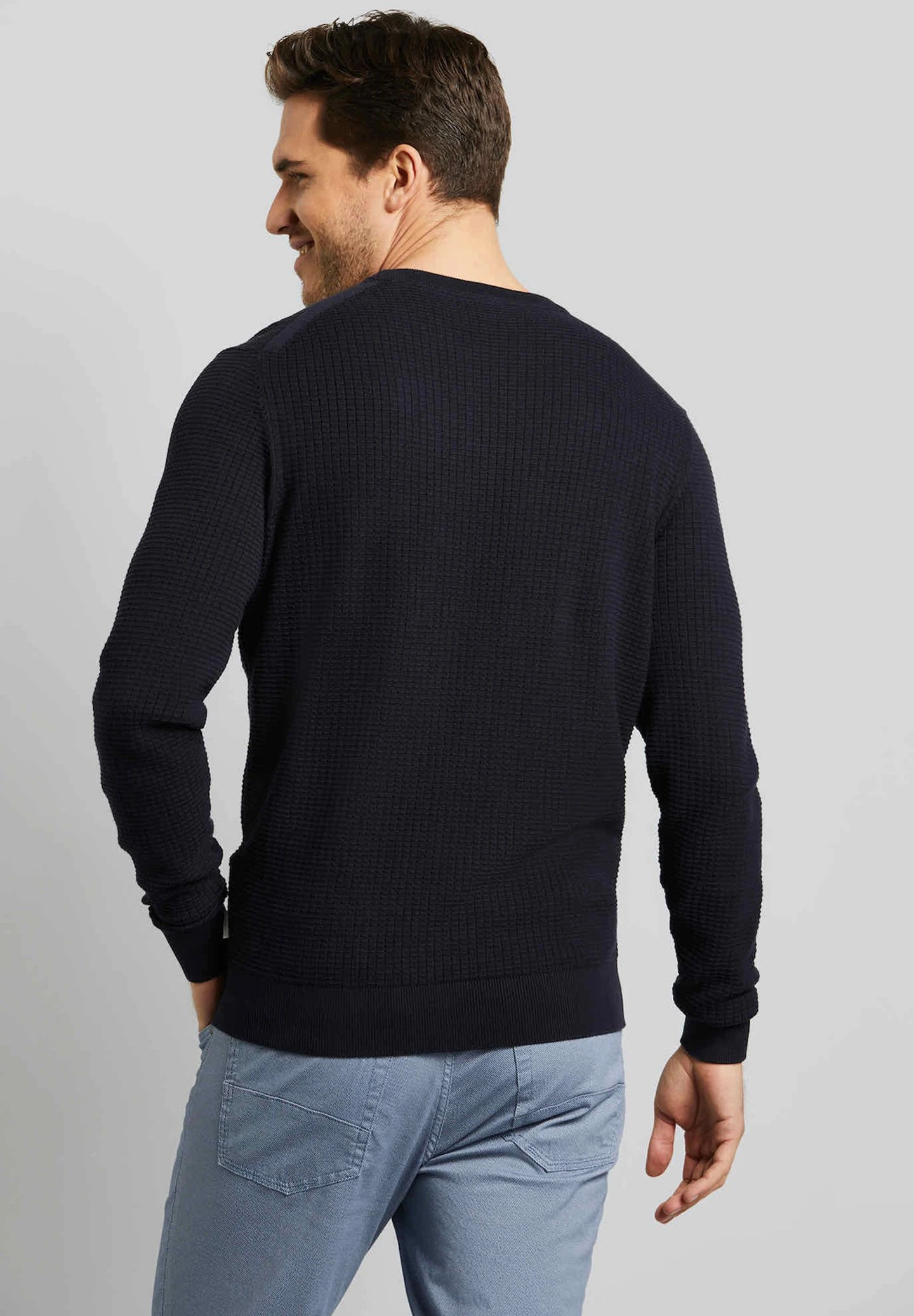 Bugatti Cotton - Trui - Marine 4 Bugatti Cotton - Trui - Marine - Afbeelding 2