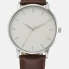Pier One Horloge - Brown/Silvercoloured -Heren Kledingwinkel 5cbea6e04e1b42edbfeb17dce23c134e