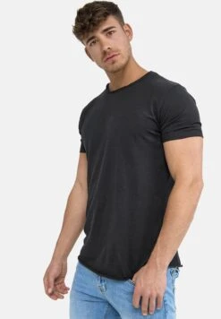 Indicode Jeans Wilbur - T-Shirt Print - Anthrazit -Heren Kledingwinkel 657195ce73044ff2a353919a3f87cd63