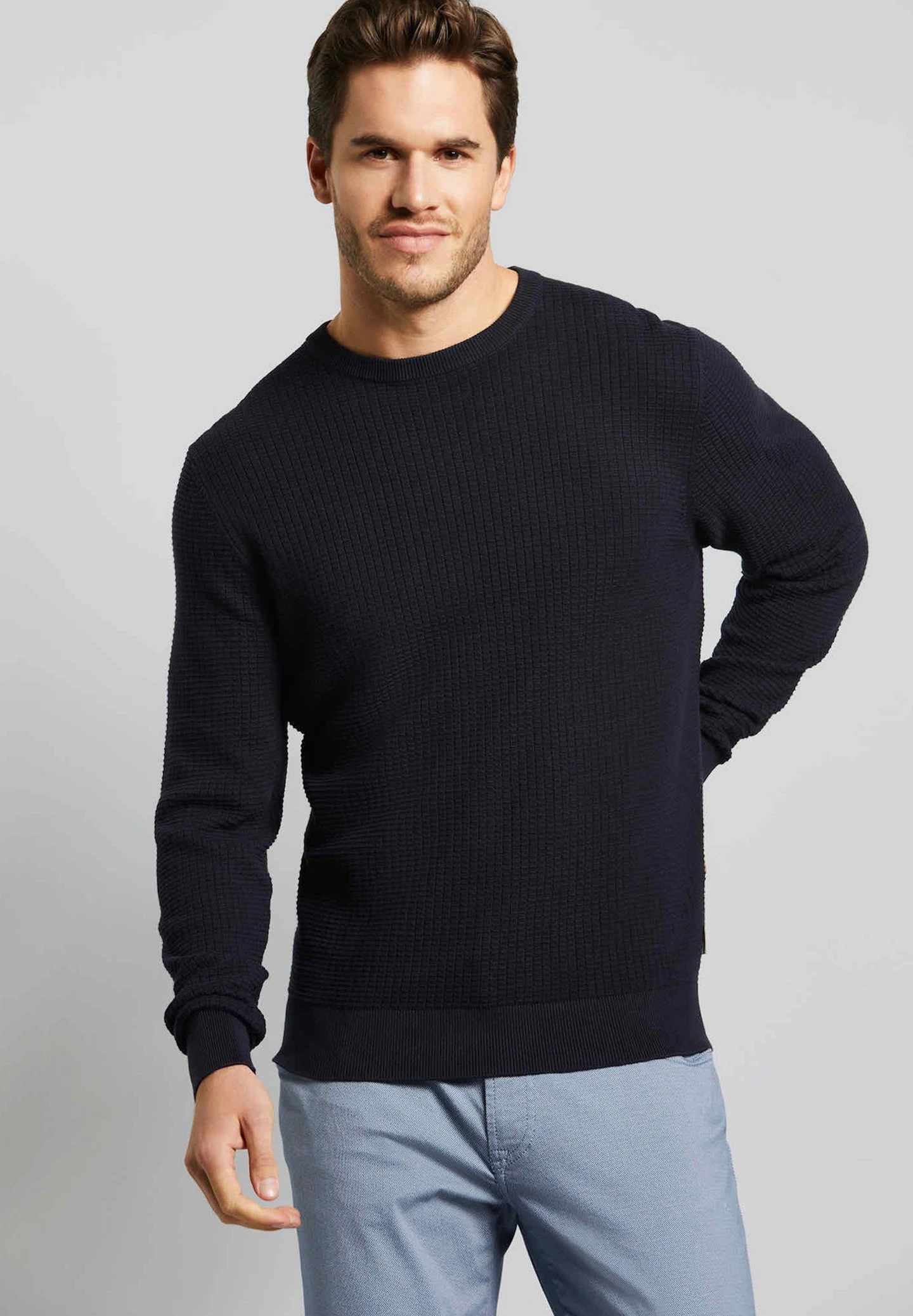 Bugatti Cotton - Trui - Marine 3 Bugatti Cotton - Trui - Marine