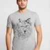 Pier One T-Shirt Print - Mottled Grey -Heren Kledingwinkel 6b2a5d35469c4e41b5b31108b481ad55