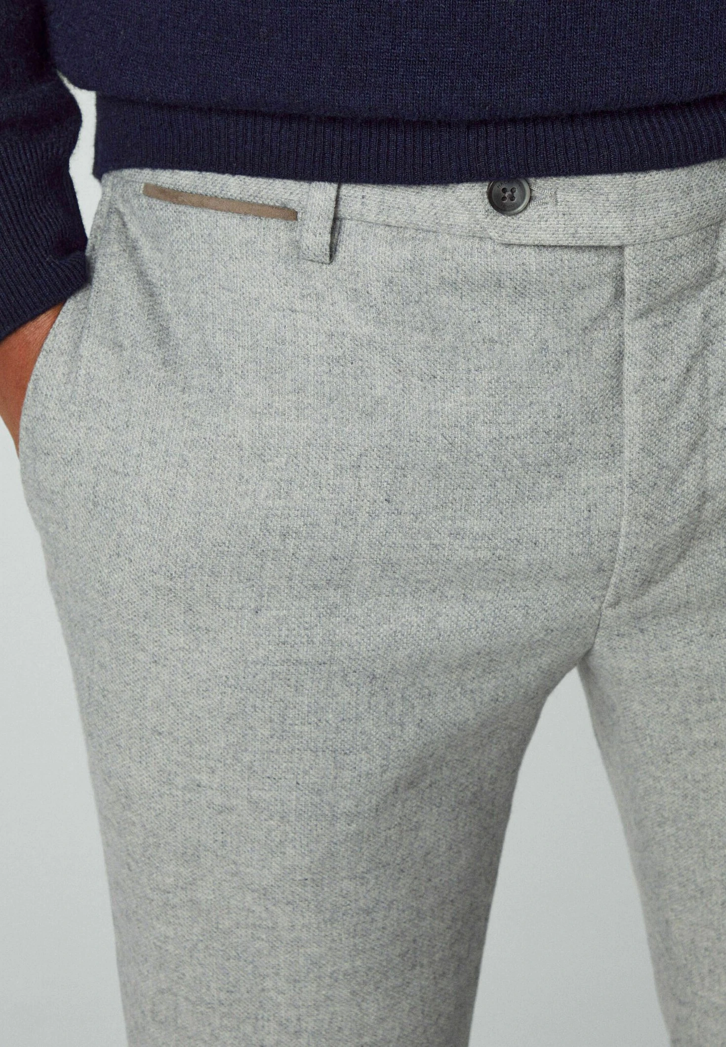 Hackett London Broken Twill Trs - Broek - Light Grey 6 Hackett London Broken Twill Trs - Broek - Light Grey - Afbeelding 4