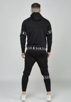 SikSilk Dynmic Zip Through Hoodie - Sweater Met Rits - Black -Heren Kledingwinkel 783984a628c4439bb16d4c343c6f59cd