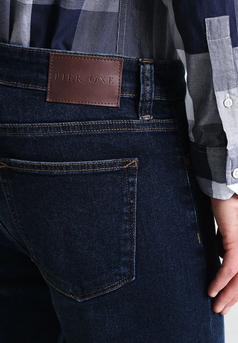 Pier One Basic - Straight Leg Jeans - Dark Blue Denim 7 Pier One Basic - Straight Leg Jeans - Dark Blue Denim - Afbeelding 5