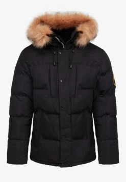 Oshawa Puffer Parka Jacket - Winterjas - Black -Heren Kledingwinkel 80a109ed6c1c4001b0d5ce7428b09ef9