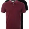 Pier One 2 Pack - Poloshirt - Bordeaux/Black -Heren Kledingwinkel 80c61fbab13d4f348c95aacb92cd3122