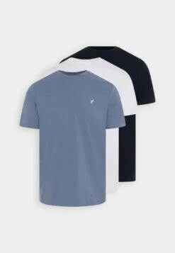 Pier One 3 Pack - T-Shirt Basic - White/Dark Blue/Blue 15 Pier One 3 Pack - T-Shirt Basic - White/Dark Blue/Blue -Heren Kledingwinkel 8188735d5da04a0e90815cda0be953a7