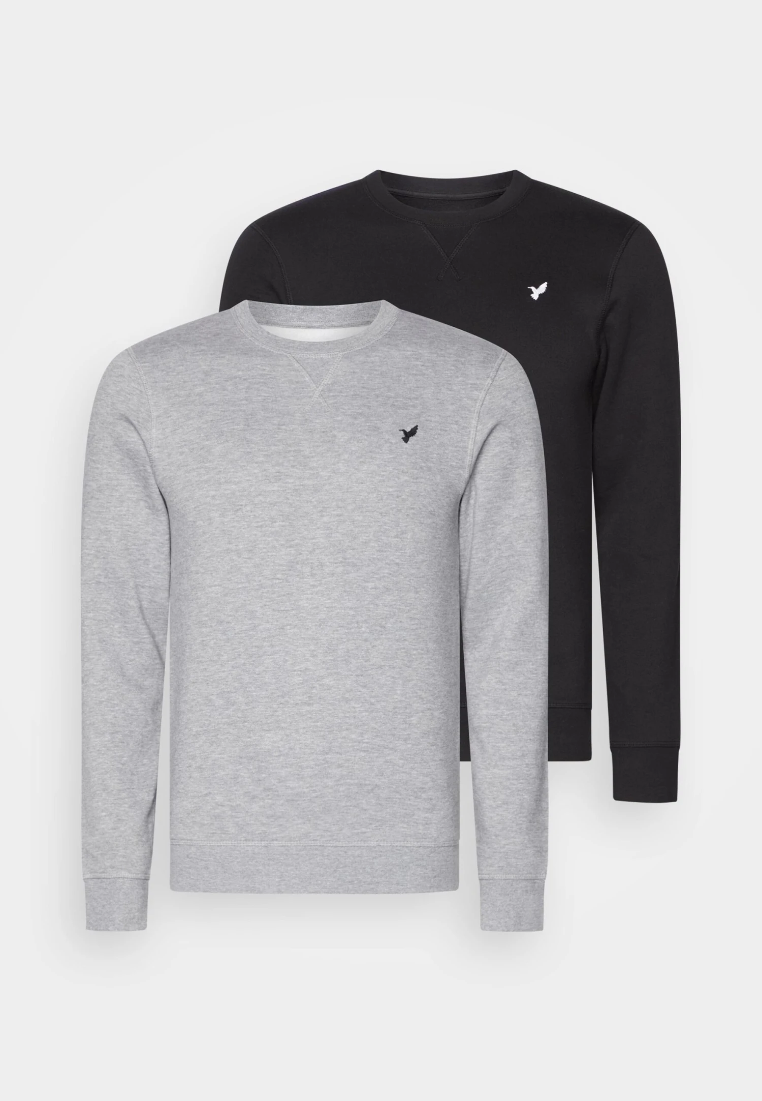 Pier One Sweater - Black/Mottled Grey 2 Pier One Sweater - Black/Mottled Grey