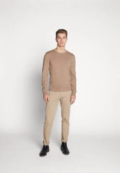 Pier One Basic Crewneck - Trui - Mottled Beige -Heren Kledingwinkel 8ab6afa896f946a0abe264ae414a2865