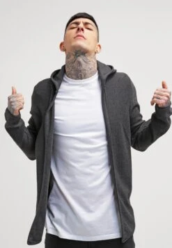 Heren Kledingwinkel 31 Pier One Vest - Mottled Dark Grey