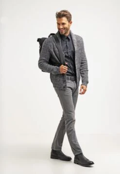 Pier One Vest - Dark Grey Melange -Heren Kledingwinkel 9a088d2c532449e899aaa7f8f07949a5