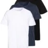 Pier One 3 Pack - T-Shirt Basic - Black/White/Blue -Heren Kledingwinkel 9a7be9f8e1a446199ff4f3bca527601a