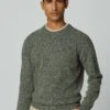 Hackett London Lw Mouline Crew - Trui - Green Taupe -Heren Kledingwinkel a0ffeefda47e46708188fa75412d066c
