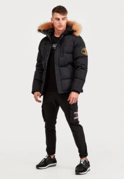 Oshawa Puffer Parka Jacket - Winterjas - Black -Heren Kledingwinkel a170abff66ed4ff7843b8b64cfa2771f