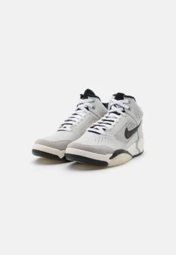 Nike Sportswear Air Flight Lite Mid Nas - Sneakers Hoog - Photon Dust/Black/Metallic Silver/Light Smoke Grey/White/Pale Ivory -Heren Kledingwinkel ad7a2b7c62804a9abf7c8841ba4694a6