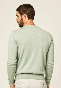 Hackett London Crew - Trui - Dusty Green -Heren Kledingwinkel bbfc950c6ff4464aa58c2dbcef134608