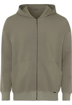 HANRO Natural Living - Sweater Met Rits - Antique Green -Heren Kledingwinkel c020e454306542249804d0871055b57a