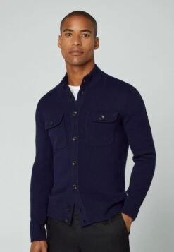 Heren Kledingwinkel 21 Hackett London Chest Pocket Fb - Vest - Navy