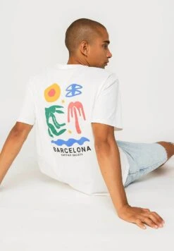 Kaotiko Barcelone - T-Shirt Print - Weiß 8 Kaotiko Barcelone - T-Shirt Print - Weiß -Heren Kledingwinkel d44350842fb64884b03a612e5004b6de