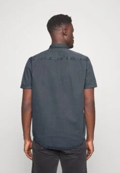 Pier One Overhemd - Blue-Grey -Heren Kledingwinkel de6eac676ffe49579f368c1daedeaca4