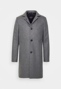 J.Lindeberg Holger Melton Coat - Mantel - Mid Grey Melange -Heren Kledingwinkel decfab5bcd294b989c19ee2a2a4e21f0