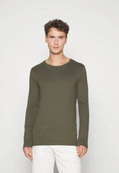 Pier One 2 Pack - Longsleeve - Black/Khaki -Heren Kledingwinkel ea81510192644df0b8474502b4279a35