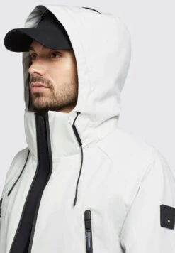 Khujo Adam - Regenjas - Hellgrau -Heren Kledingwinkel f2ed6511727a4d16ae89f9269239cf96